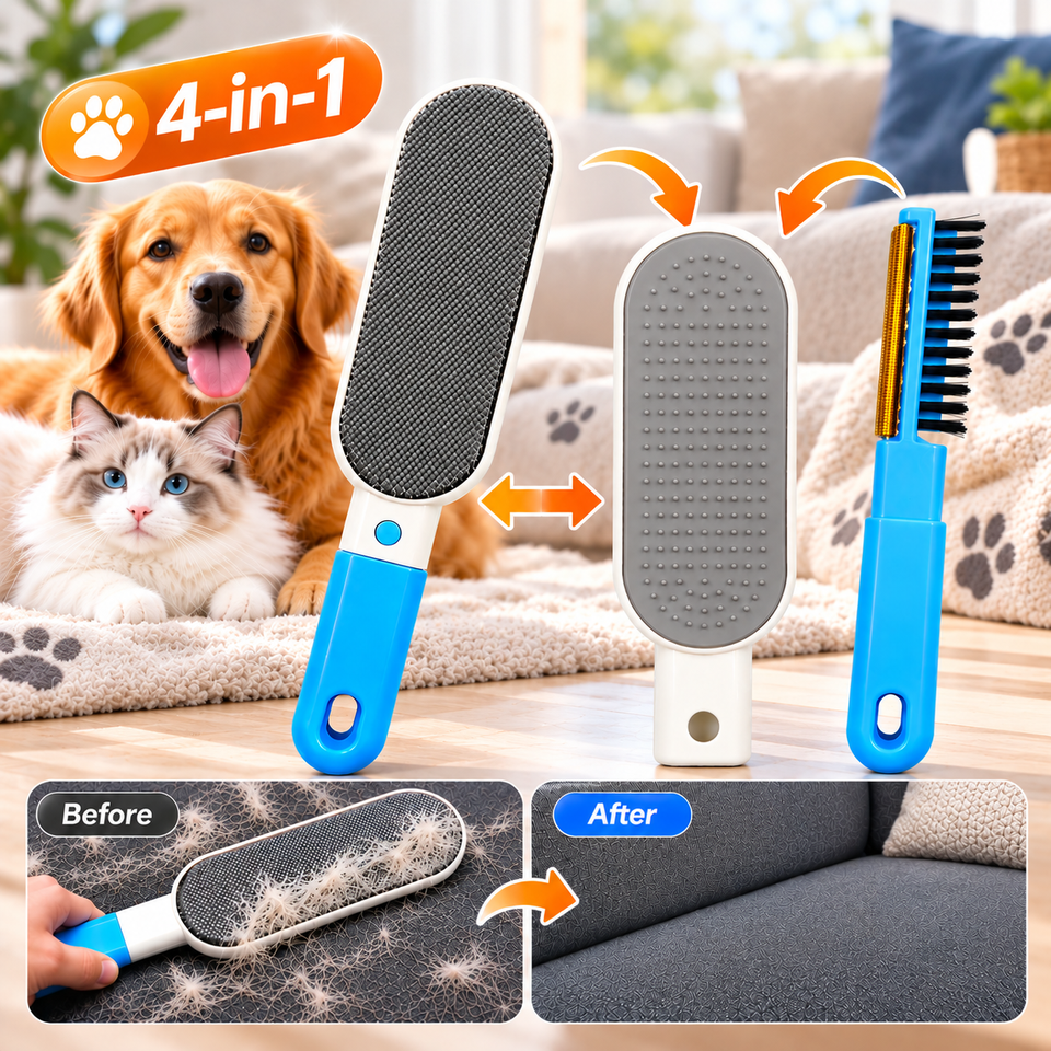Dog Brush Pet Hair Remover Lint Remover Brush Hair Dog Cat Cat Dog ...