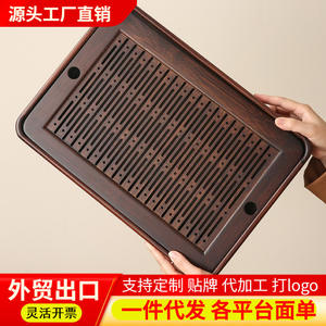 Nuevo tipo de exquisita bandeja pequeña para té de uso doméstico, mesa de té con almacenamiento de agua, mesa para preparar té para una sola persona, juego de té Kung Fu - Product Image 3