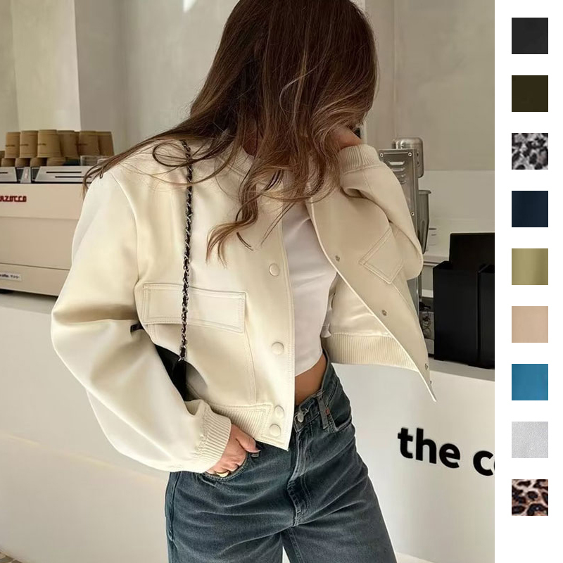 Womens Fashion Loose Fit Blazer Collar
