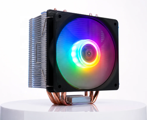 Enfriador <span class=keywords><strong>de</strong></span> CPU ARGB Negro <span class=keywords><strong>de</strong></span> 130 mm al por Mayor, 4 Tubos <span class=keywords><strong>de</strong></span> Calor, Ventilador PWM Silencioso, Disipador <span class=keywords><strong>de</strong></span> Calor para Intel LGA1700 1200 AMD AM5 AM4 PC Gaming - Product Image 4