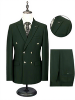 Blazer Formal Kustom Kualitas Tinggi Setelan Jas 2 Potong Pria Jas Pernikahan Profesional Pria Ukuran Plus