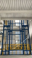 Nouvelle plateforme élévatrice hydraulique pour marchandises, type rail de guidage, pour atelier et entrepôt, grande capacité de charge, commande par bouton électronique