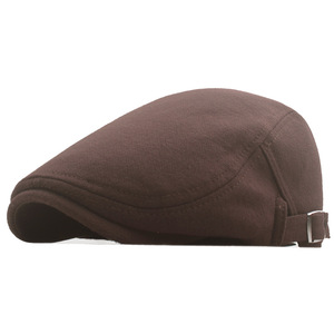 Retro Anh Ivy hat ấm Windproof phụ nữ người đàn ông rắn màu Beret mũ phẳng Ivy hat - Product Image 5