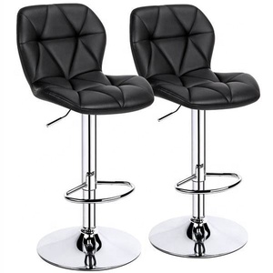 Silla de Bar de Cuero Moderna Más Vendida, Taburete Giratorio de Alta Calidad, Silla Alta de Cuero para Barra de Cocina - Product Image 3