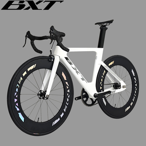เฟรมจักรยานคาร์บอนไฟเบอร์ BXT 700C พร้อมเบรกวี สำหรับจักรยานแทร็ค  ตะเกียบเบรกวี จักรยานเสือหมอบแบบซิงเกิลสปีด น้ำหนักเบาพิเศษ รุ่น BXT-045 (เบรกวี)-DYY - Product Image 1