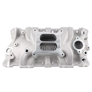 Collecteur d'admission en aluminium double plan Auso-Racing pour Chevrolet SBC 305 327 383 V8 1955-86 - Product Image 5