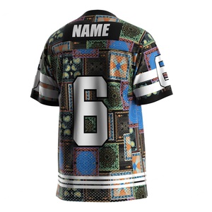 T-shirts d'été unisexes en jersey américain, coupe oversize, avec motif rayé, col en V, épaules tombantes, respirants, manches courtes, grandes tailles - Product Image 2