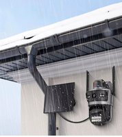 Caméra de surveillance extérieure solaire PTZ COSFLOW AOV 4G à double objectif, étanche IP66, sans fil, avec carte SIM, noire