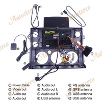 9,7 pulgadas Android11.0 128GB para TOYOTA FJ Cruiser 2007-2017 GPS de navegación del coche reproductor Multimedia Auto estéreo unidad de cinta de registro