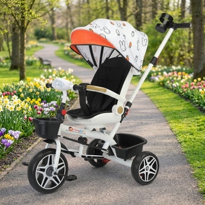 <span class=keywords><strong>Cochecito</strong></span> para bebé, triciclo para bebé, triciclo para niños, herramienta para caminar para niños, plegable y reclinable, bicicleta para sentarse - Product Image 4