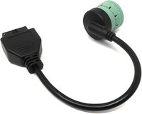 Cable Adaptador OBD2 de Alta Resistencia de 9 Pines y 16 Pines J1962-J1939 para Diagnóstico de Camiones, Conector Negro, Modelo B08G12HG82