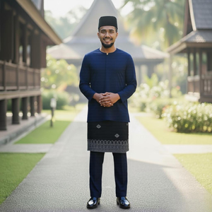 Vêtements malais exclusifs de l'usine, Teluk Belanga, décontractés, automne, femmes, coton, sans repassage, Raya 2026, vente en gros directe, prêt à l'emploi - Product Image 1