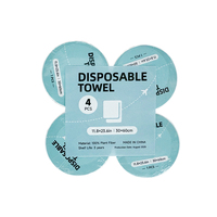 Toalla DE CARA comprimida desechable de tela no tejida de calidad superior 100% súper absorbente envuelta individualmente para viajes