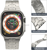 Accessoires pour bracelets de montre intelligente en titane pur de grade 2 pour bracelets intelligents pour Apple Watch