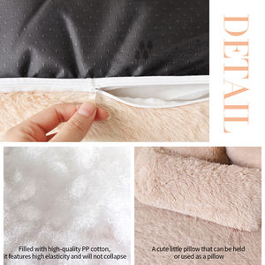 Herstellerprodukt Luxuriöses Flauschiges Kaninchenfell Katzen- und Kleinhunde-Sofa Haustierbett mit Abnehmbarem Waschbarem Bezug - Product Image 4