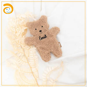 Pince à sucette Ins pour bébé en forme d'ours en <span class=keywords><strong>peluche</strong></span> biologique avec chaîne - Product Image 3