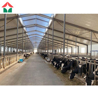 Kits de matériaux de construction métalliques, entrepôts préfabriqués, abris, structures, équipements, hangars préfabriqués, stockage en extérieur, ferme de vaches
