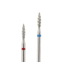 SHUANGJIA Embouts de ponceuse à ongles professionnels de haute qualité, forme flamme, spirale diamantée Tornado, pour le retrait de vernis en gel, US