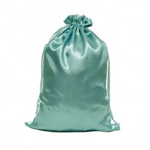 Nouvelles extensions de cheveux en satin recyclables et élégantes, emballage et sac de rangement, taille et couleur personnalisables - Product Image 6