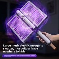 Nueva Lámpara Eléctrica Recargable para Matar Mosquitos con Pantalla Digital, Plegable, Portátil, Fácil de Instalar, Luz UV Inteligente, Cobertura de 20-50m
