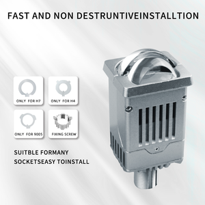 1.8inch Mini Máy chiếu laser ống kính mô-đun ma trận 90 Wát IP68 Dễ dàng cài đặt cao Chùm thấp xe bi <span class=keywords><strong>Led</strong></span> Đèn Pha nâng cấp - Product Image 3