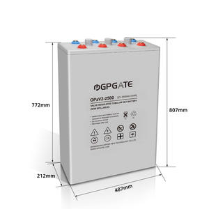 Batería tubular de batería de plomo ácido solar libre de mantenimiento de ciclo profundo de <span class=keywords><strong>2V</strong></span> 2500AH de alta calidad - Product Image 1