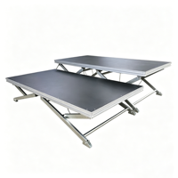Support de scène en aluminium pliable à levage manuel sur mesure pour la jonction de scènes modulaires portables