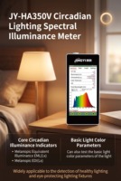 Testeur d'éclairement spectral circadien EML, EDI, SSI, CCT, CRI pour l'inspection des lampes de protection oculaire saine