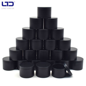 Barattoli in Latta da 2oz 4oz 6oz 8oz 10oz 16oz <span class=keywords><strong>per</strong></span> <span class=keywords><strong>Candele</strong></span> con Coperchio Scatola in Latta con Logo Personalizzato di Fabbrica <span class=keywords><strong>Contenitori</strong></span> Nero Opaco Barattoli in Metallo <span class=keywords><strong>per</strong></span> <span class=keywords><strong>Candele</strong></span> - Product Image 1