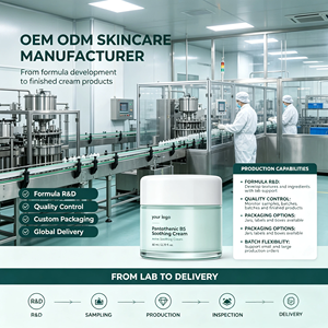 Crème apaisante à la pantothenine B5, hydratant pour le visage, crème de soin de la peau, OEM, étiquette privée - Product Image 5