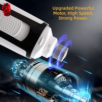 Cortauñas Eléctrico para Mascotas, 5 Velocidades, Ultra Silencioso, Recargable por USB-C, Bloqueo Automático, Luces LED, Diseño de Múltiples Cabezales, Puntas Intercambiables