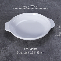 Vaisselle en plastique mélaminé ronde incassable et réutilisable Plat à motif imprimé coloré durable pour buffet d'école et fêtes