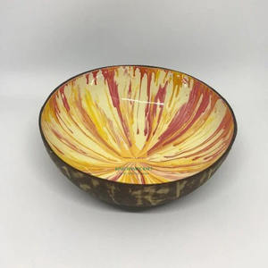 Bol en coquille de noix de coco laqué personnalisé, écologique, artisanat en bois du Vietnam, sans danger pour les aliments, léger, durable, style classique, usage domestique - Product Image 4