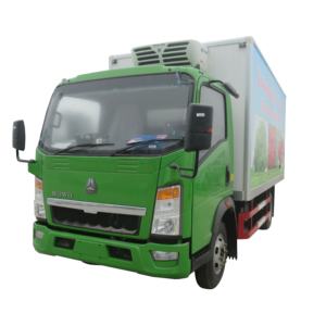 Nuevo Camión Frigorífico Sinotruk Howo, Camión de Refrigeración de 26 pies para Transporte de Pollitos, Carro de Helados con Congelador, <span class=keywords><strong>Furgoneta</strong></span> Refrigeradora - Product Image 1