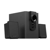 Sistema de Sonido Envolvente USB Personalizable con Subwoofer, Altavoces Multimedia para Juegos, Cine en Casa, Sistema Hifi 2.1 con Altavoces Woofer para PC