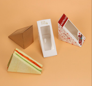 Factory Price Custom Oem Kraft Paper <strong>Cardboard</strong> Sandwich Cake Bread Transparent Lid Packaging Box <strong>Tray</strong> - Product Image 6