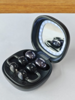 Écouteurs Stéréo TWS à Double Forme Ouverte, Casque Clip d'Oreille Non Intra-Auriculaire, Écouteurs Dissimulés pour Sommeil Nocturne, Contrôle Tactile V6.0, Maquillage