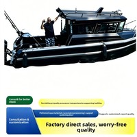 Bateau de pêche en alliage d'aluminium ZM OG-Y233, coque en plastique renforcé de fibre de verre, homologué pour la navigation en haute mer, compatible essence/gazole