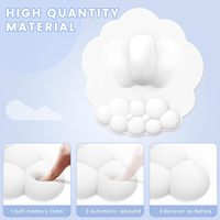 Repose-poignet pour souris en cuir Cloud - Stock disponible pour les utilisateurs de l'ordinateur sur le long terme