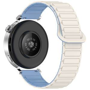 Correa de Reloj de Silicona con Bloques de Color a la Moda para <span class=keywords><strong>Huawei</strong></span> Watch <span class=keywords><strong>GT</strong></span> 5/<span class=keywords><strong>GT</strong></span> 5 <span class=keywords><strong>Pro</strong></span>, Correa Deportiva Suave para Hombre y Mujer - Product Image 1
