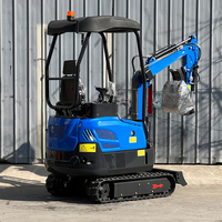 CE/EPA gratis pengiriman 1.8 Ton ekskavator Mini hidrolik Cina mesin penggali penggali gratis ember 1.5 Ton penggali perayap