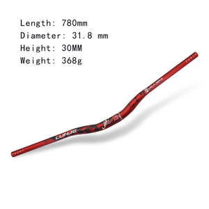 30毫米高燕子形山地车自行车车把31.8x780/720毫米<span class=keywords><strong>MTB</strong></span>自行车零件铝合金6061自行车车把 - Product Image 3