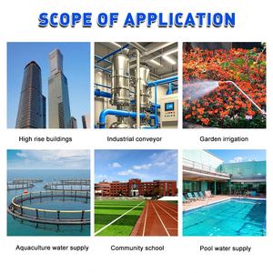 ปั๊มน้ำแรงดันสูงอัตราการไหลต่ำ ปั๊มหอยโข่งแบบหลายระดับแนวตั้งสำหรับจ่ายน้ำในอาคารสูง - Product Image 6