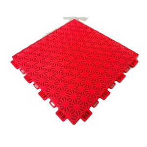 Suelo de cancha de baloncesto de azulejo de cubierta de plástico multiusos de enclavamiento modular para exteriores - Product Image 2