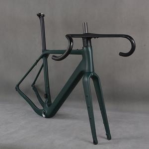 Carbon <b>Frame</b> Disc Gravel Bike Full Hidden Cable Part Carbon Fiber T1000 T4 700X50C Frameset <b>Paint</b> PT560C GR048 - Product Image 3