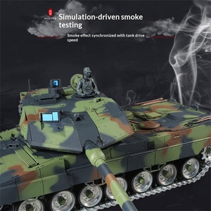 Modèle de char <span class=keywords><strong>allemand</strong></span> Henglong Panzer 2A6 électrique de la Seconde Guerre mondiale, jouet militaire avec chenilles en plastique, boîte d'origine, pour garçons - Product Image 3