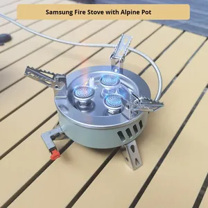 Para estufa de Gas <span class=keywords><strong>butano</strong></span> de acero inoxidable de alta potencia para bote alpino Camping Altitudes altas Uso al aire libre - Product Image 5