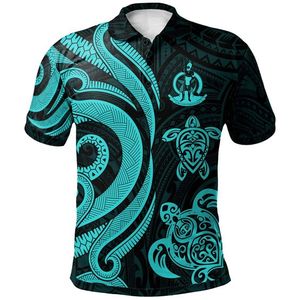 Polo Vanuatu par sublimation Chemise de golf personnalisée manches courtes style totem polynésien décontracté et confortable Sortie d'usine - Product Image 5