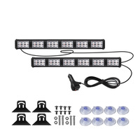 Luces de flash de dos colores y dos sincronizaciones con un controlador, luz estroboscópica Led Interior de vehículo de emergencia, luz estroboscópica Interior de camión de coche