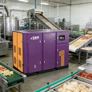 Compresor de Tornillo Rotativo de 75KW 100HP de 2 Etapas para Líneas de Producción Industriales Pesadas. ¿Por Qué Elegir Uno de Dos? - Product Image 3